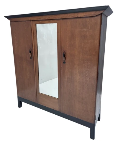 Art Deco Amsterdamse School Armoire by Willem Penaat for Metz & Co. Amsterdam